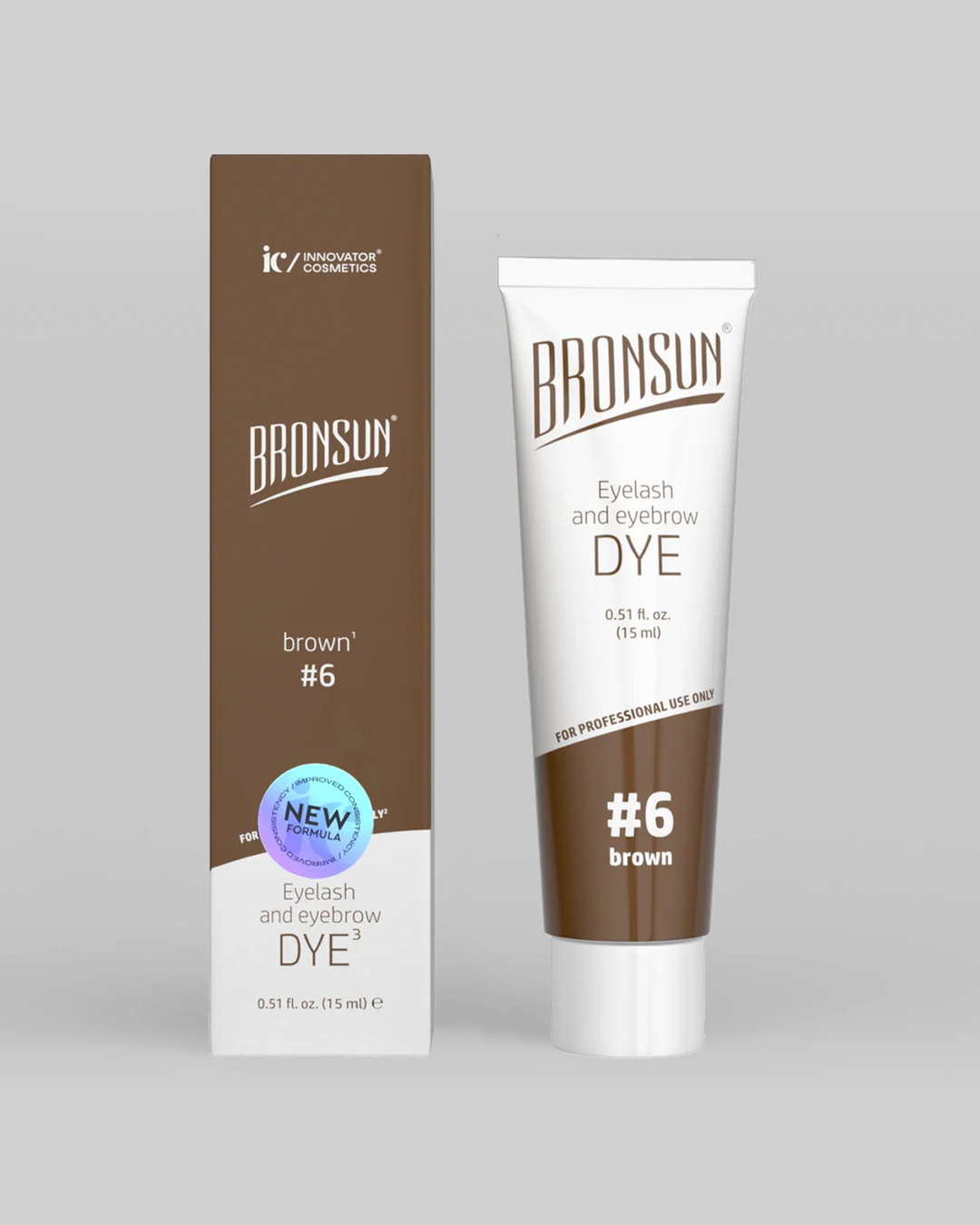 Bronsun - Eyelash & Eyebrow Gel Dye - Brown - 15ml