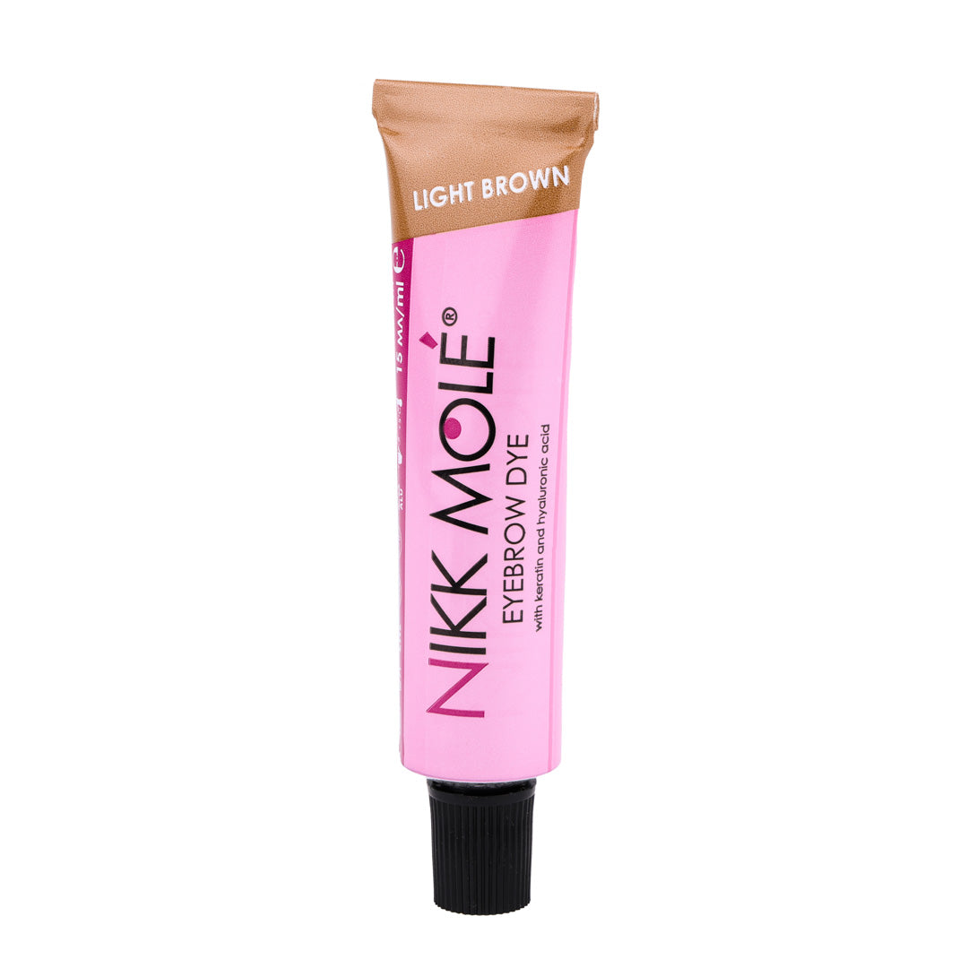 Nikk Mole - Eyebrow & Eyelash Dye - Light Brown 15ml