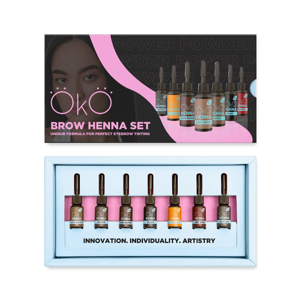 OkO - Brow Henna Set - 7 x 5g