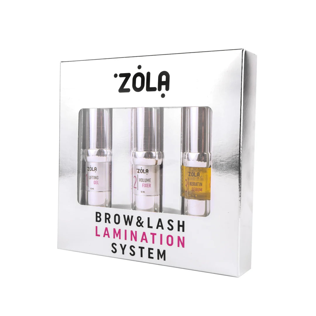 Zola Cosmetics - Eyelash & Eyebrow Lamination Kit 3 x 10ml