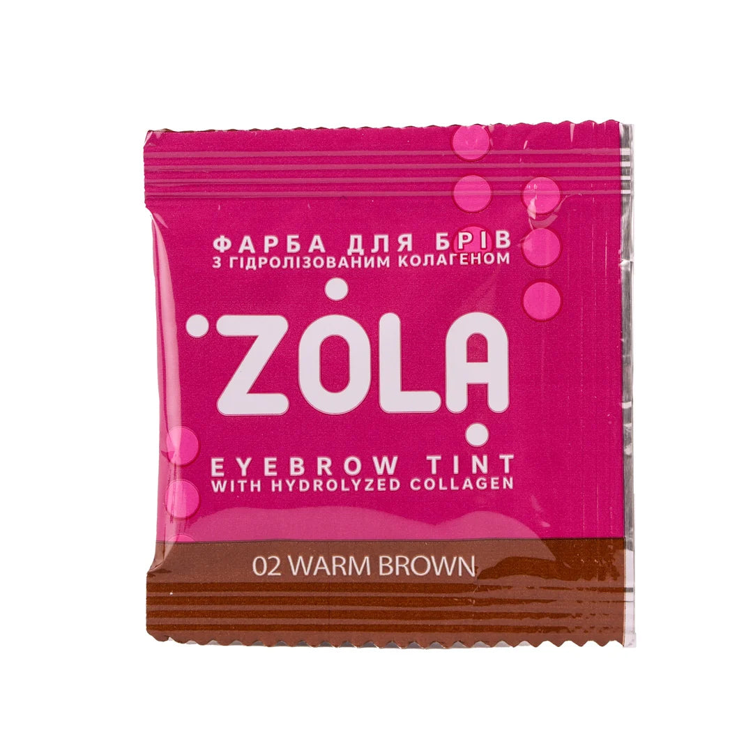 Zola Cosmetics - Eyebrow Tint Sachet - Warm Brown 5ml