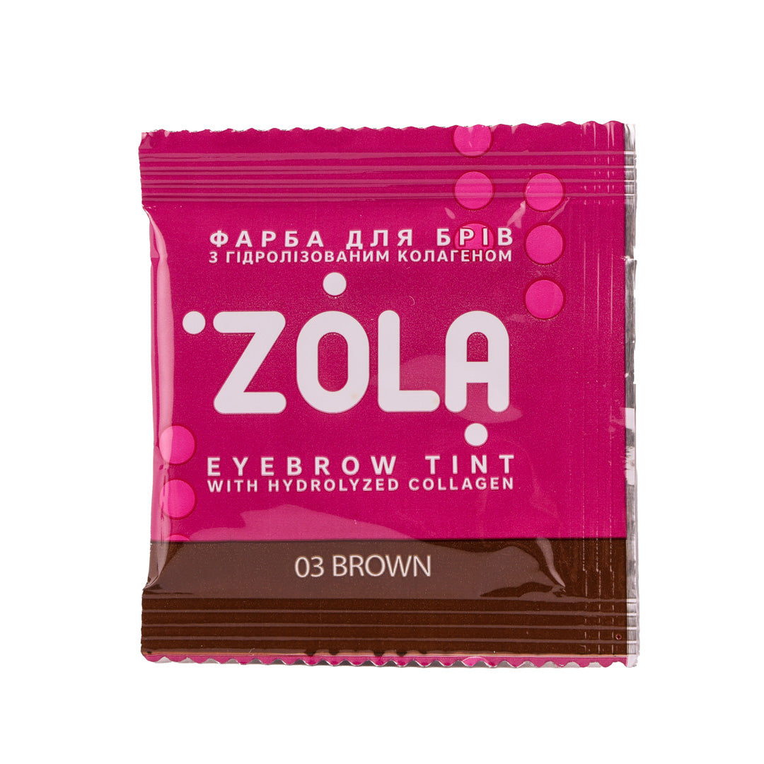 Zola Cosmetics - Eyebrow Tint Sachet - Brown 5ml