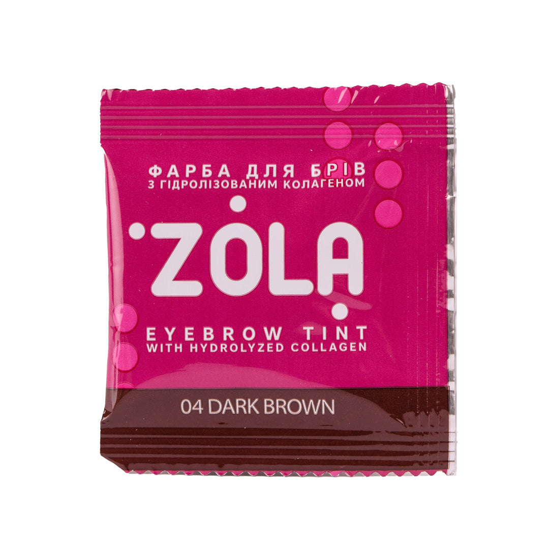 Zola Cosmetics - Eyebrow Tint Sachet - Dark Brown 5ml