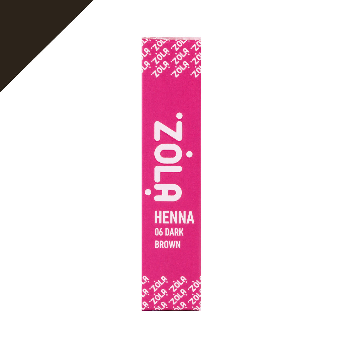 Zola Cosmetics - Eyebrow Henna - Dark Brown 10g